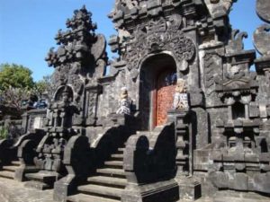 Buurt tempel op Bali